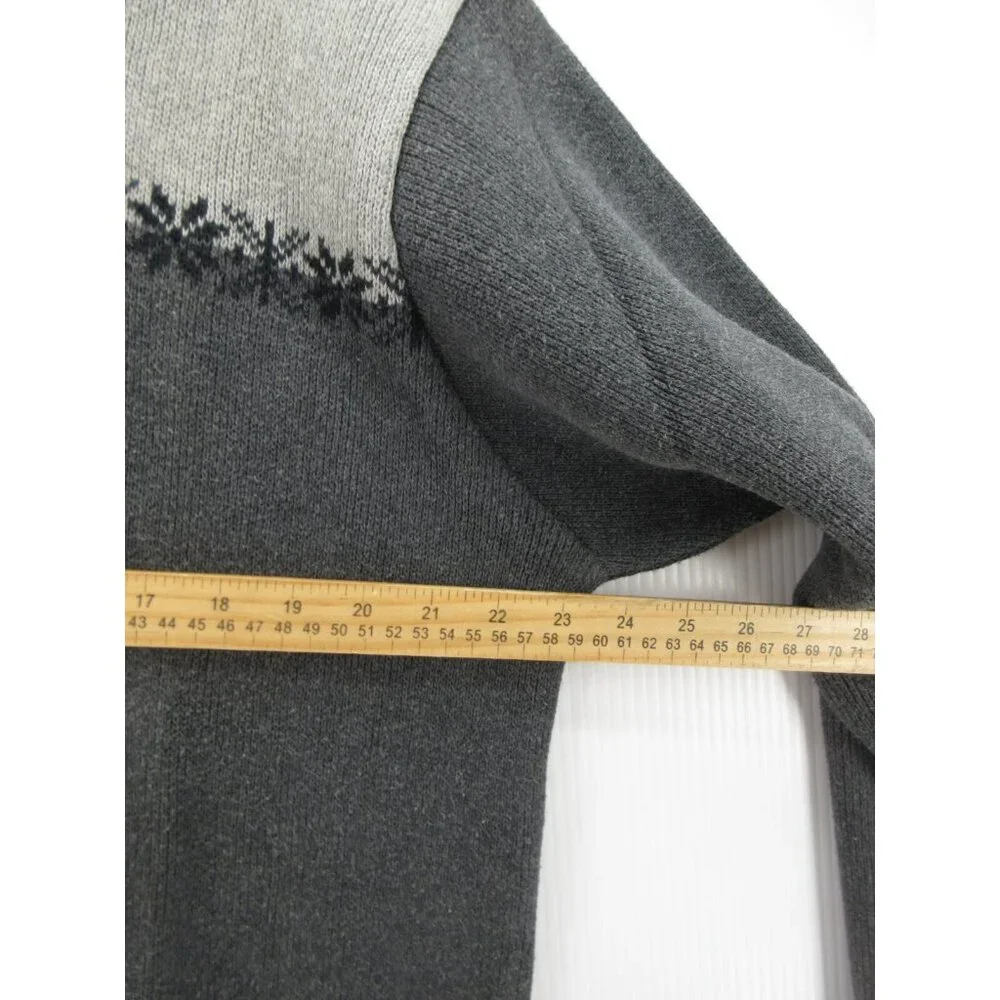 VINTAGE Gap Sweater Medium Pullover Nordic Fair Isle Colorblock Y2K *